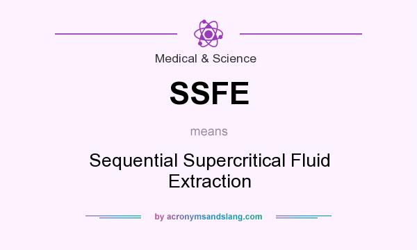 What does SSFE mean? It stands for Sequential Supercritical Fluid Extraction