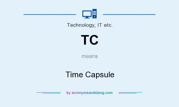 What does TC mean? It stands for Time Capsule