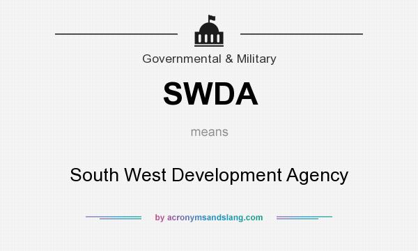 What does SWDA mean? It stands for South West Development Agency