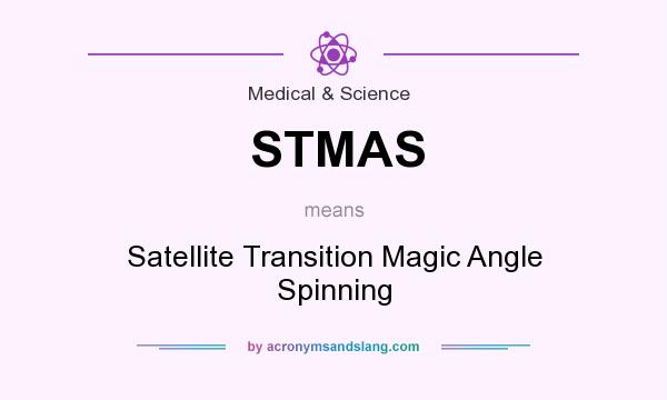 What does STMAS mean? It stands for Satellite Transition Magic Angle Spinning