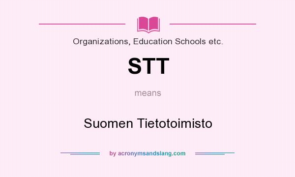 What does STT mean? It stands for Suomen Tietotoimisto