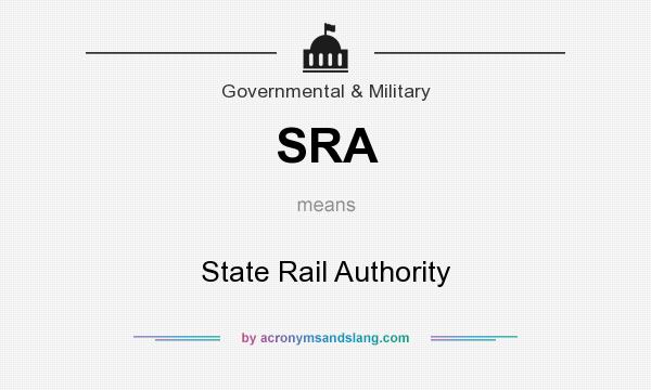 What does SRA mean? It stands for State Rail Authority