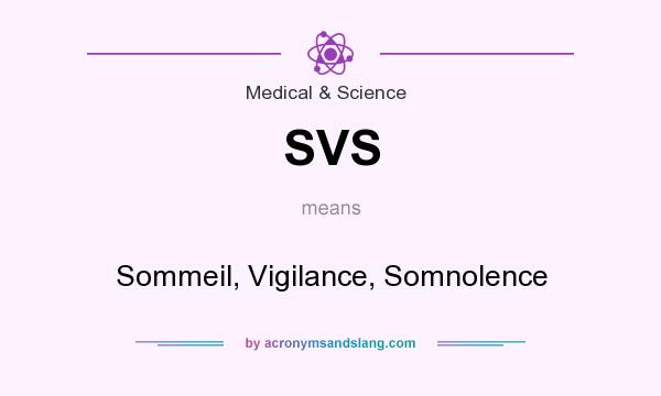 What does SVS mean? It stands for Sommeil, Vigilance, Somnolence