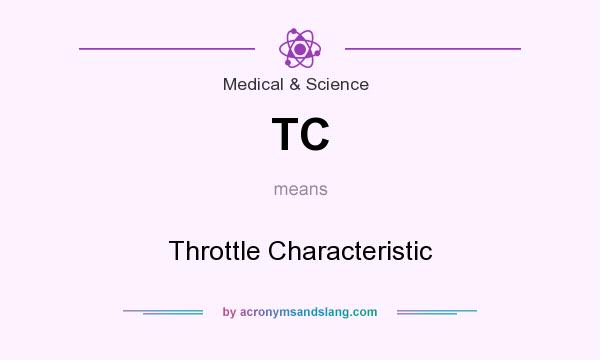 What does TC mean? It stands for Throttle Characteristic