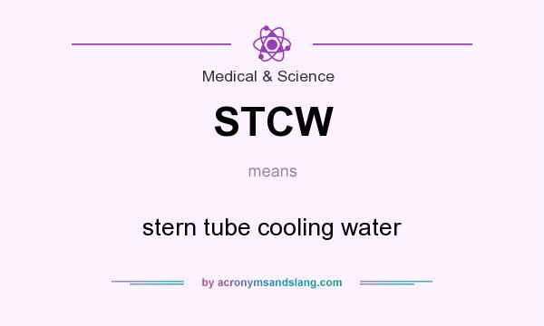 What does STCW mean? It stands for stern tube cooling water