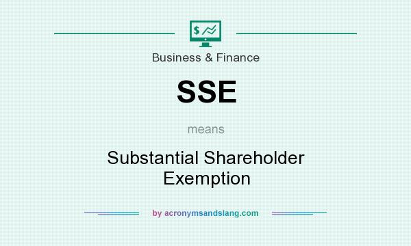 What does SSE mean? It stands for Substantial Shareholder Exemption