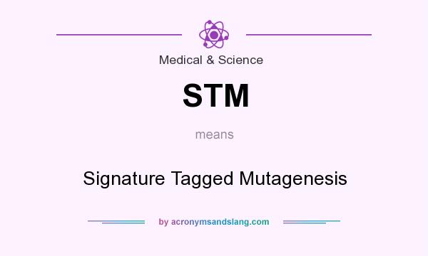 What does STM mean? It stands for Signature Tagged Mutagenesis