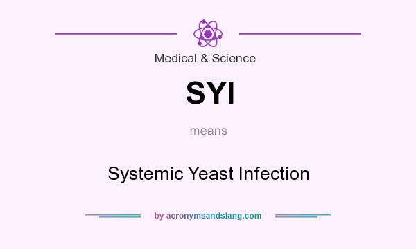 What does SYI mean? It stands for Systemic Yeast Infection