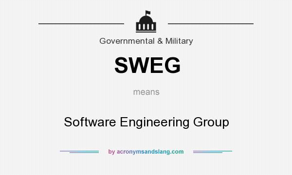 What does SWEG mean? It stands for Software Engineering Group