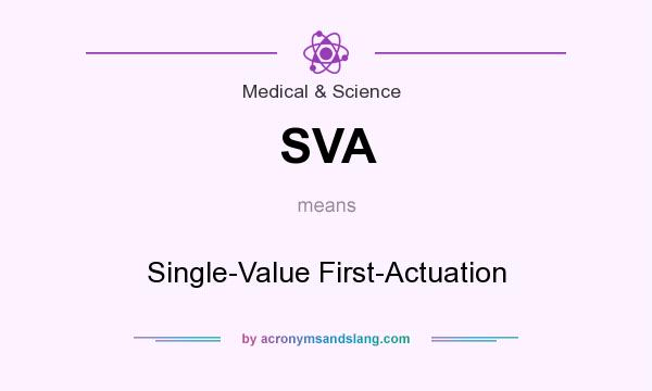 What does SVA mean? It stands for Single-Value First-Actuation