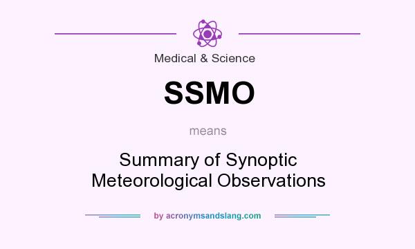 What does SSMO mean? It stands for Summary of Synoptic Meteorological Observations
