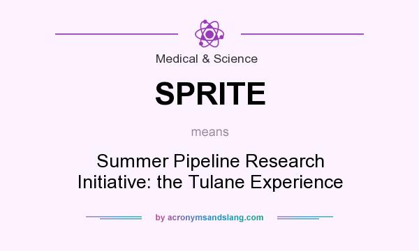 What does SPRITE mean? It stands for Summer Pipeline Research Initiative: the Tulane Experience