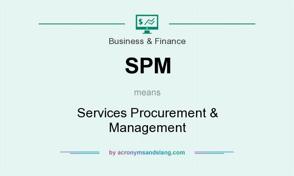 What does SPM mean? It stands for Services Procurement & Management
