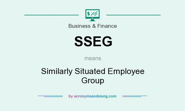 What does SSEG mean? It stands for Similarly Situated Employee Group