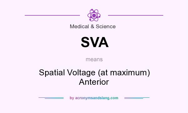 What does SVA mean? It stands for Spatial Voltage (at maximum) Anterior