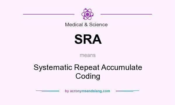 What does SRA mean? It stands for Systematic Repeat Accumulate Coding