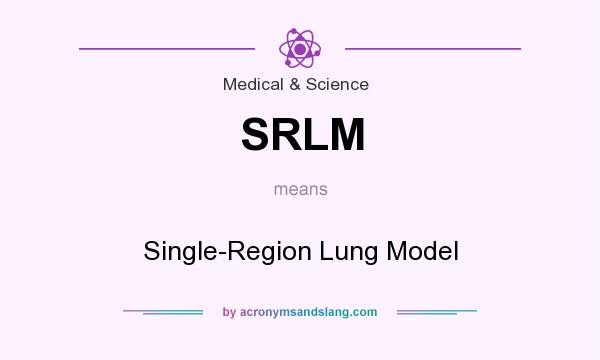 What does SRLM mean? It stands for Single-Region Lung Model