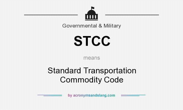 What does STCC mean? It stands for Standard Transportation Commodity Code