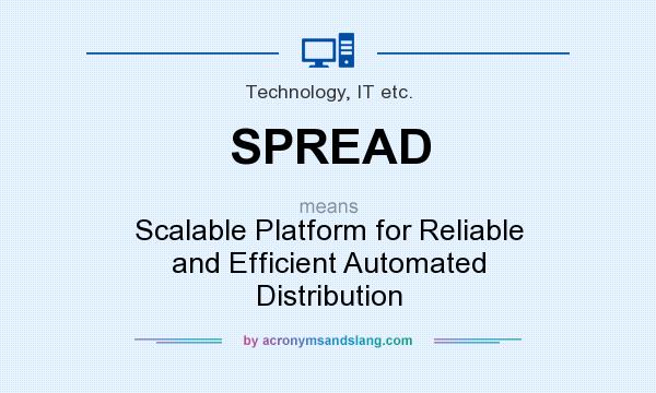 What does SPREAD mean? It stands for Scalable Platform for Reliable and Efficient Automated Distribution