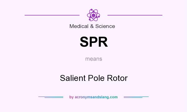 What does SPR mean? It stands for Salient Pole Rotor