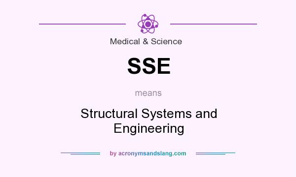 What does SSE mean? It stands for Structural Systems and Engineering