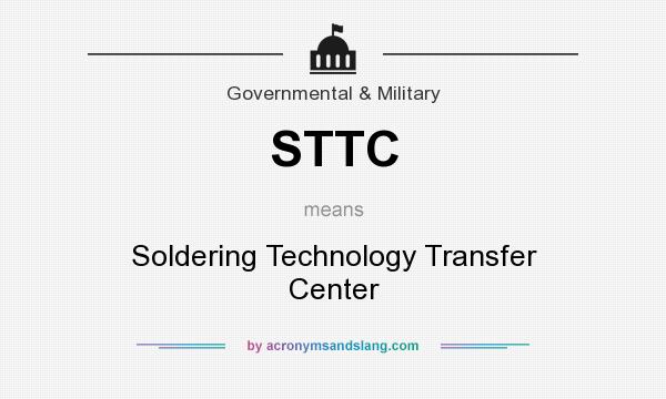 What does STTC mean? It stands for Soldering Technology Transfer Center