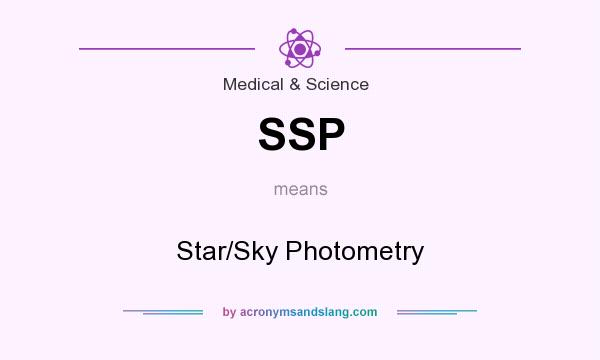 What does SSP mean? It stands for Star/Sky Photometry