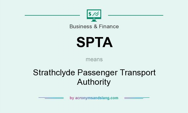 What does SPTA mean? It stands for Strathclyde Passenger Transport Authority