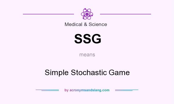 What does SSG mean? It stands for Simple Stochastic Game