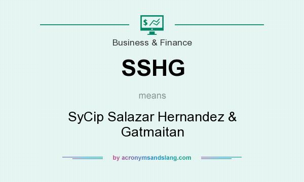 What does SSHG mean? It stands for SyCip Salazar Hernandez & Gatmaitan