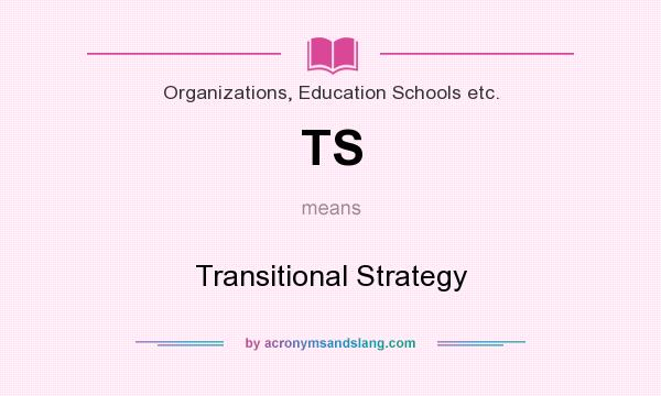 What does TS mean? It stands for Transitional Strategy