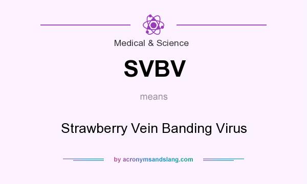 What does SVBV mean? It stands for Strawberry Vein Banding Virus