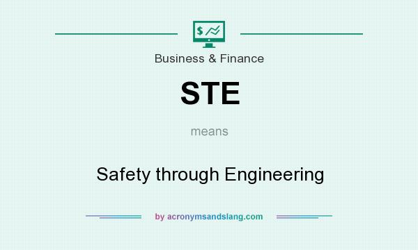 What does STE mean? It stands for Safety through Engineering