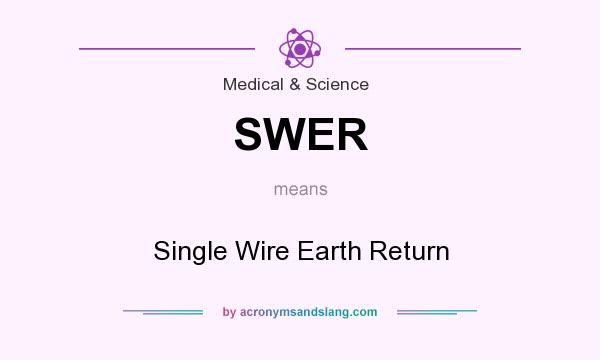 What does SWER mean? It stands for Single Wire Earth Return