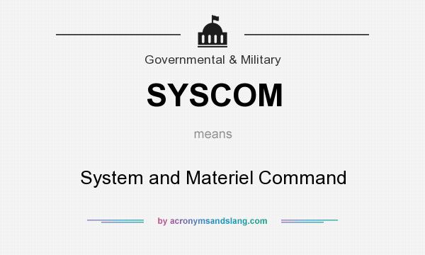 What does SYSCOM mean? It stands for System and Materiel Command