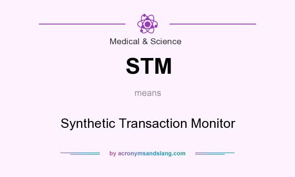 What does STM mean? It stands for Synthetic Transaction Monitor
