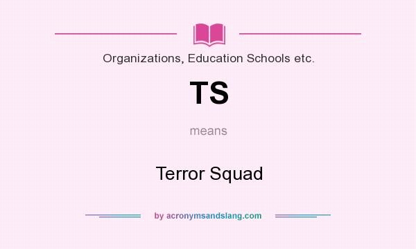 What does TS mean? It stands for Terror Squad