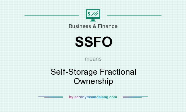 What does SSFO mean? It stands for Self-Storage Fractional Ownership
