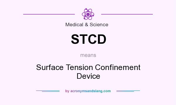What does STCD mean? It stands for Surface Tension Confinement Device