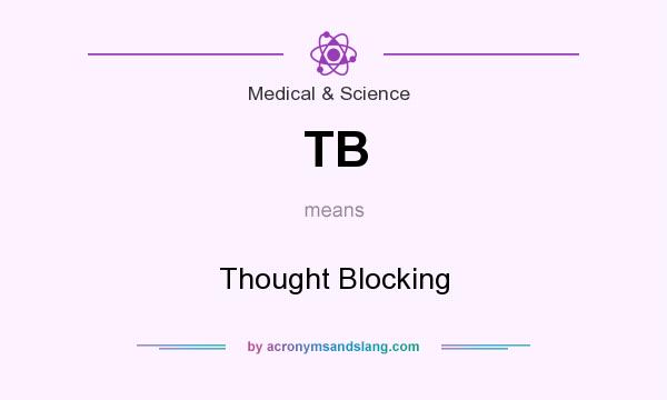What does TB mean? It stands for Thought Blocking