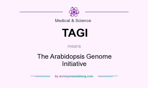 What does TAGI mean? It stands for The Arabidopsis Genome Initiative
