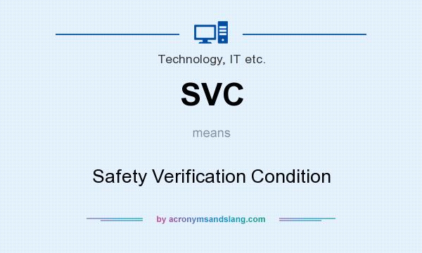 What does SVC mean? It stands for Safety Verification Condition