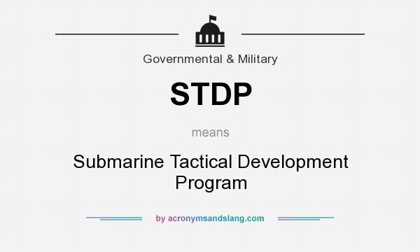 What does STDP mean? It stands for Submarine Tactical Development Program