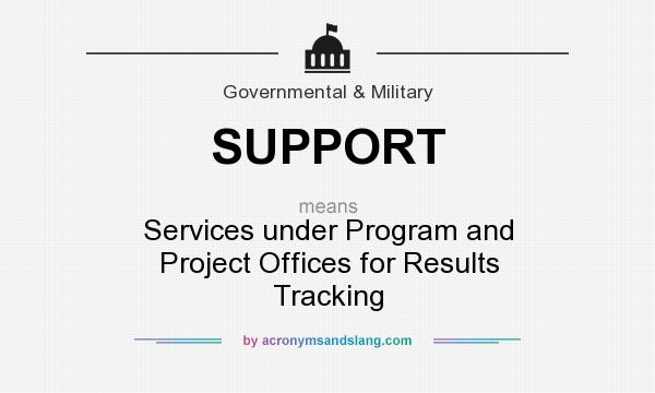 What does SUPPORT mean? It stands for Services under Program and Project Offices for Results Tracking