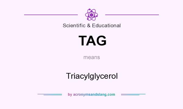 What does TAG mean? It stands for Triacylglycerol