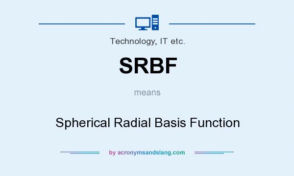 What does SRBF mean? It stands for Spherical Radial Basis Function