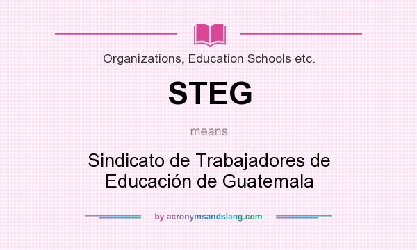 What does STEG mean? It stands for Sindicato de Trabajadores de Educación de Guatemala