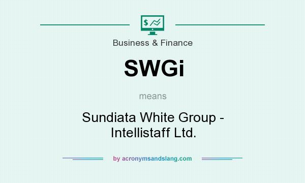 What does SWGi mean? It stands for Sundiata White Group - Intellistaff Ltd.