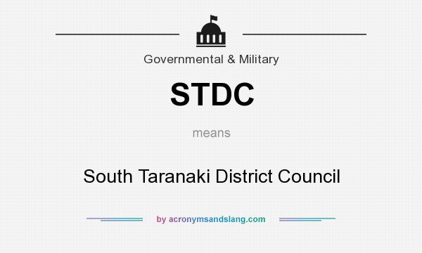 What does STDC mean? It stands for South Taranaki District Council
