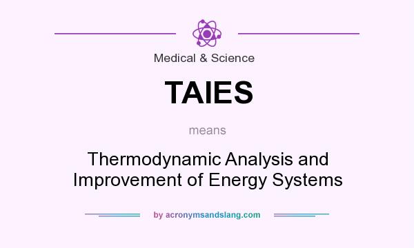 What does TAIES mean? It stands for Thermodynamic Analysis and Improvement of Energy Systems